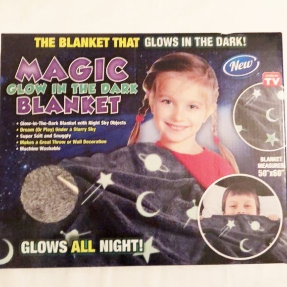 Magic Glow Bedding Blanket 5 X 60 Magic Glow In The Dark New Poshmark